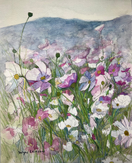 Purple Hills Original 9x12 Watercolor