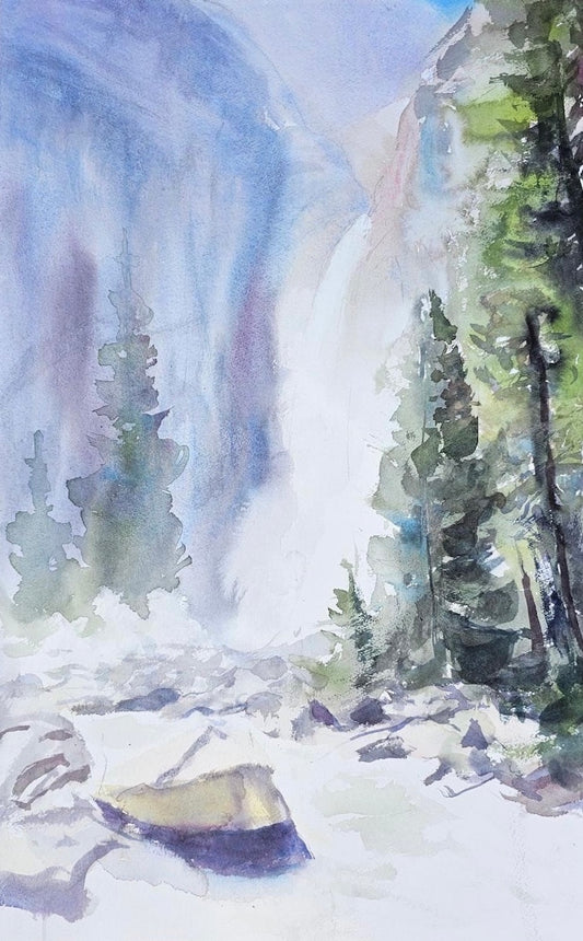 Lower Yosemite Falls Original 22x30